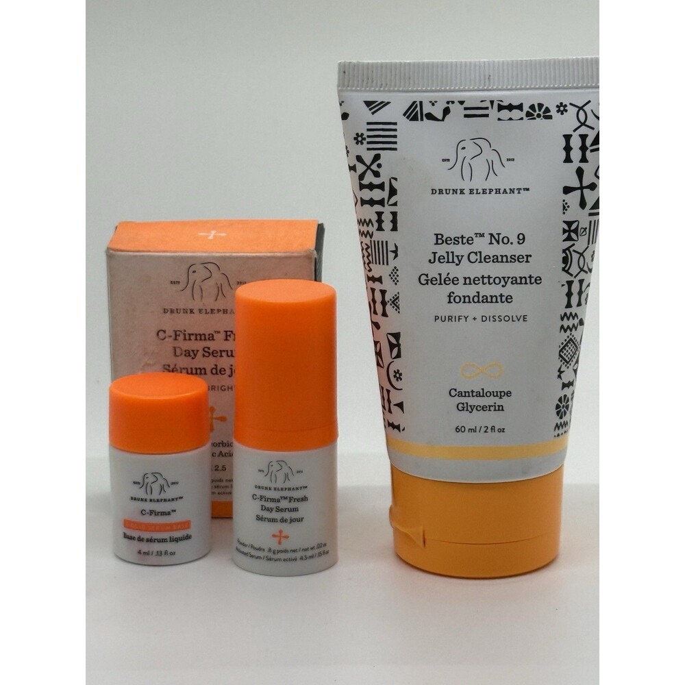 Drunk Elephant Beste No.9 Jelly Facial Cleanser 2Floz & C-Firma Fresh Day Serum